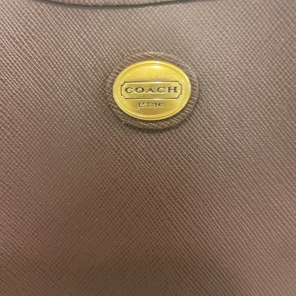 Coach  Brown Classic Leather Tote - Picture 3 of 16